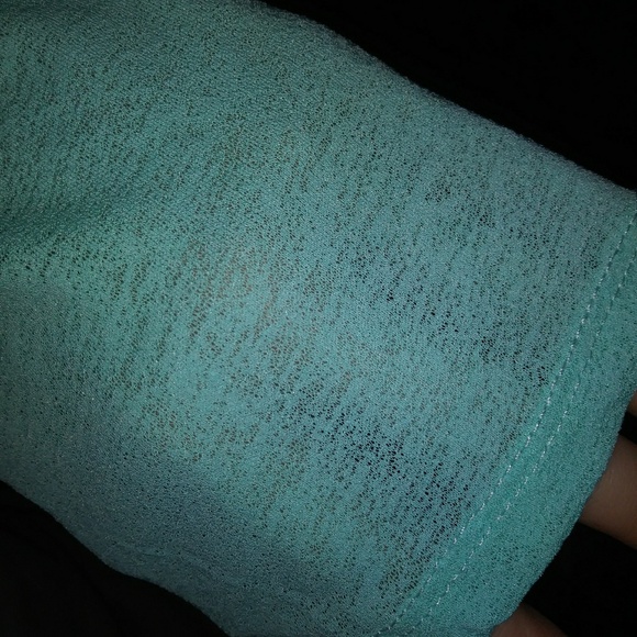 Beach or Casual Dress Shirt Aqua Blue - Picture 3 of 5